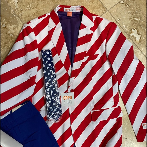 OPPOSUITS United Stripes Holiday Suit 40 - Picture 2 of 6